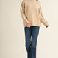 STITCHED OATMEAL SWEATER