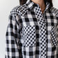 GINGHAM MIXED BLACK LS