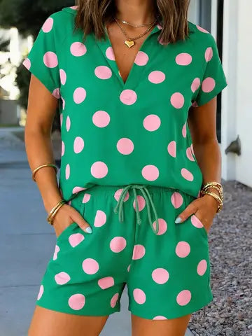 POLKA DOT GREEN SET