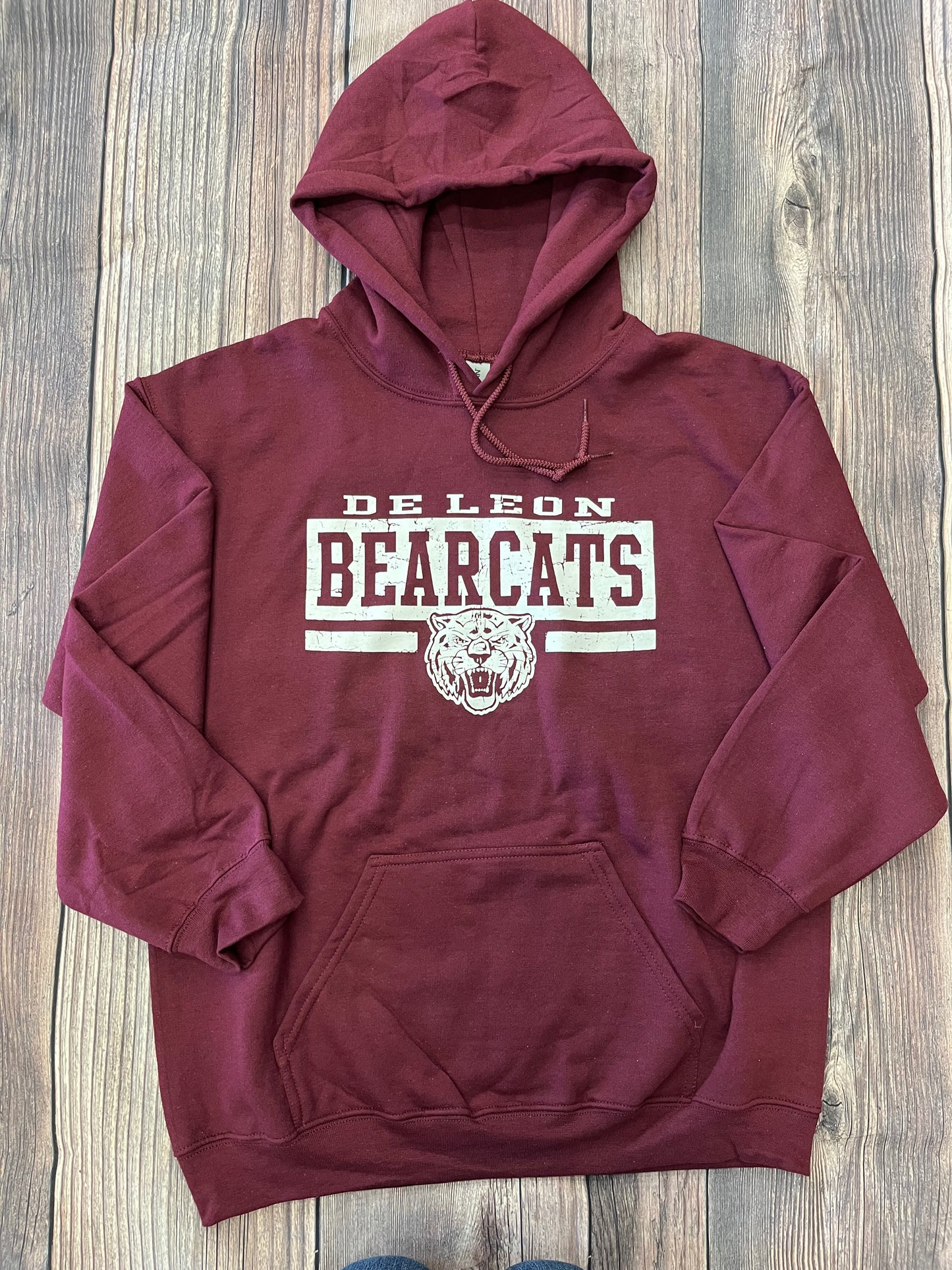 Adult Maroon Bearcat Hoodie