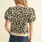 LEOPARD TAUPE CARDI