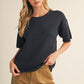 WM CHARCOAL SS TOP