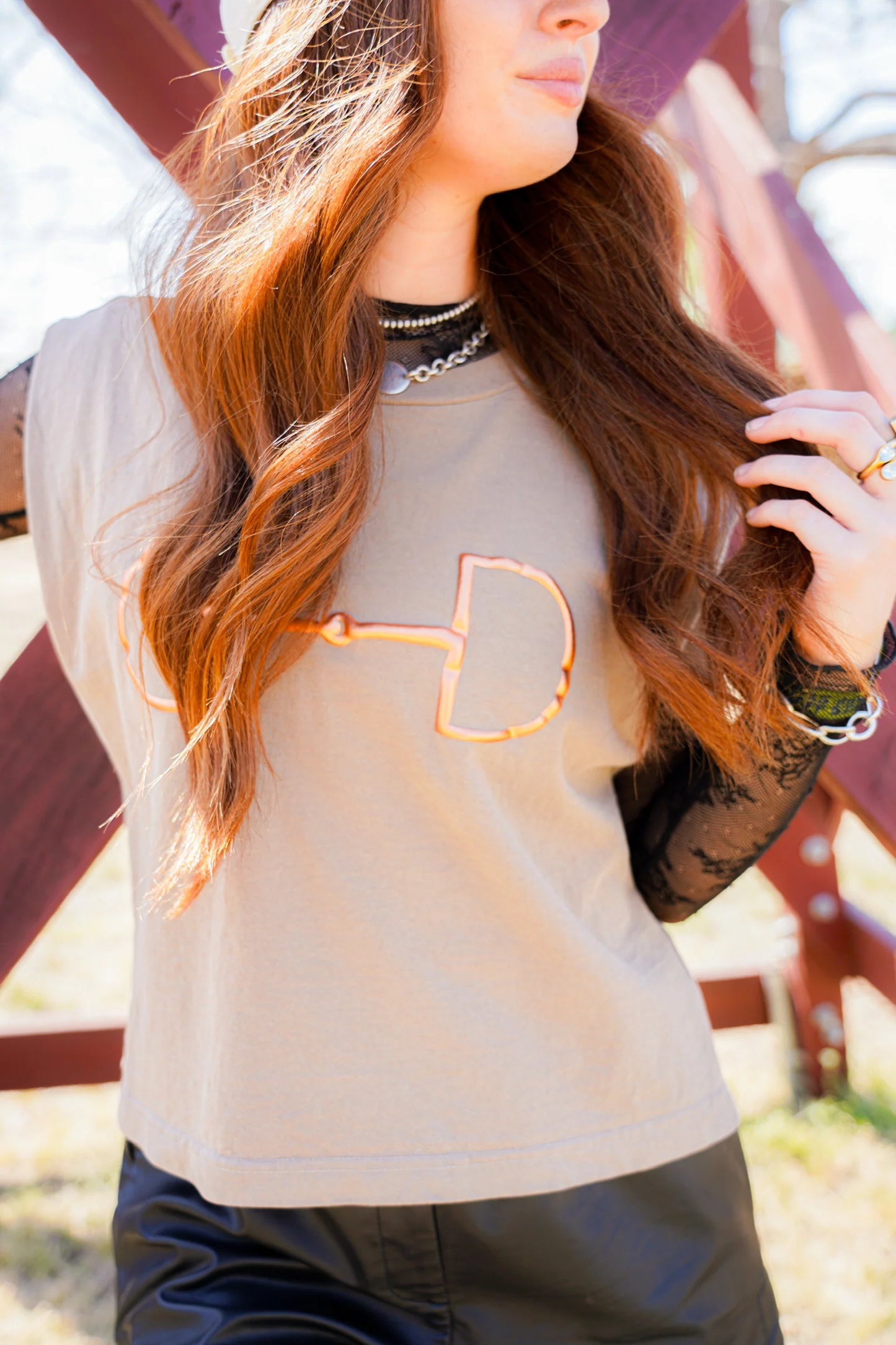 BIT SS BROWN TOP
