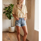 WOVEN BUTTON DOWN TAUPE SS TOP