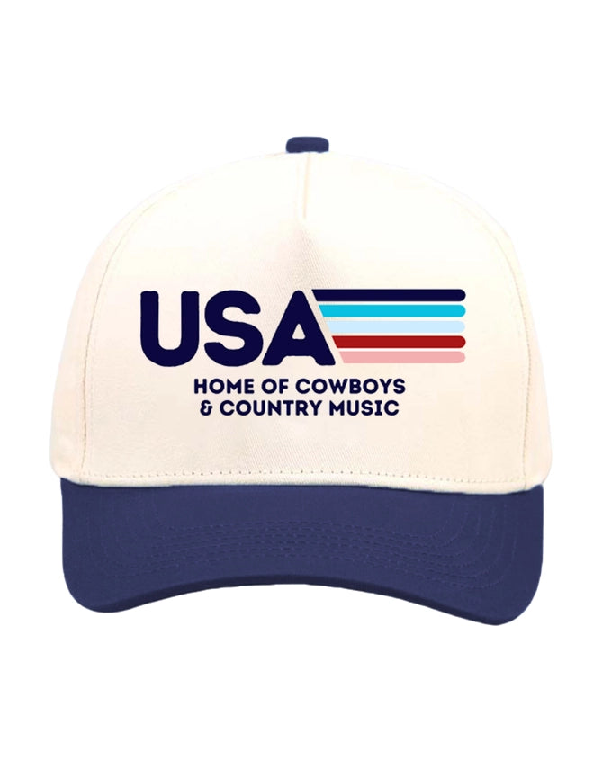 USA HOME OF COWBOYS & COUNTRY MUSIC CAP