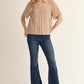 LOTTA RUFFLE MOCHA TOP