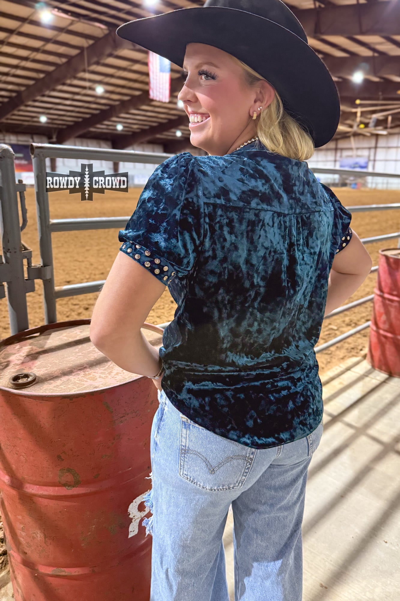 VALLEJO VELVET TEAL TOP