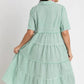 Jade Striped Tier Dress