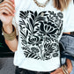 Bouquet Black Tee