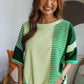 COLORBLOCK GREEN SS TOP