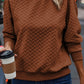 RAGLAN RUST SWEATER