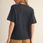 WM CHARCOAL SS TOP