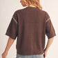 STITCH SEAM BROWN TOP
