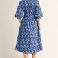FLORAL SKY COBALT BLUE DRESS