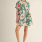 FLORAL PRINT JADE DRESS