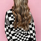 CHECKERED LOOSE FIT SWEATER