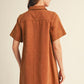 CAMEL FALL POCKET DRESS