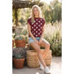 GAMEDAY POLKA DOT MAROON/WHITE TOP