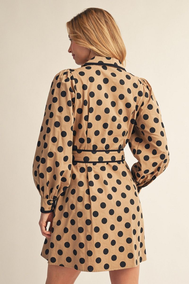 DOTTY DOT TIE DRESS