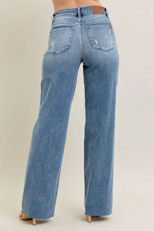 JUDY BLUE V-FRONT BAGGY JEAN