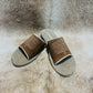 COW SUEDE TAN SANDAL