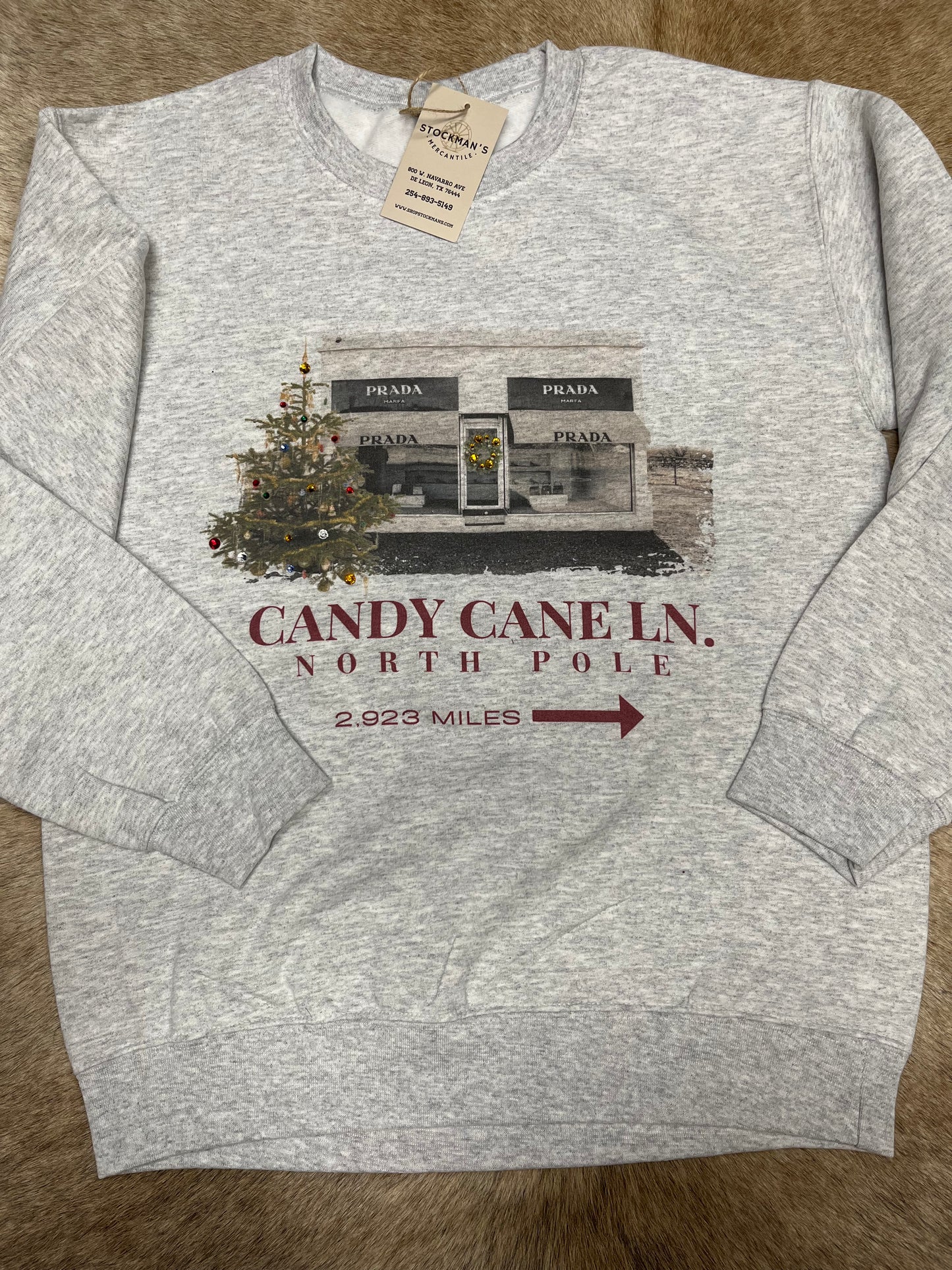 CANDY CANE CREWNECK