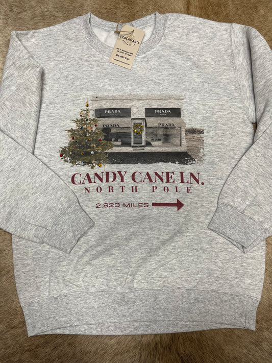 CANDY CANE CREWNECK