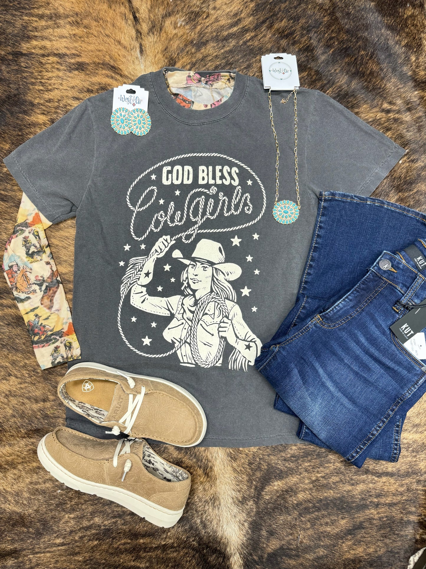 God Bless Cowgirls Tee