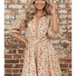 COLLAR FLORAL MINI DRESS