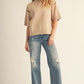 STITCH SEAM OATMEAL TOP