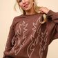 WESTERN BOOT STITCH SWEATER