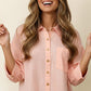 BABYDOLL PEPLUM PINK TOP