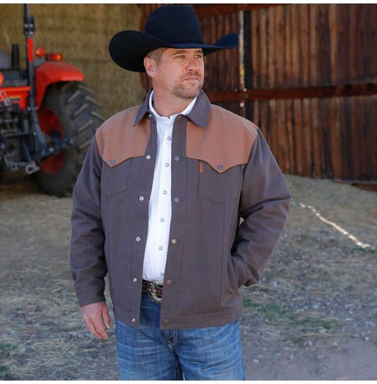 CINCH MNS CANVAS YOKE JACKET