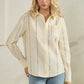 HORSESHOE EMB ECRU TOP