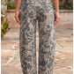 DUSK CAMO WIDE LEG CROP JEAN
