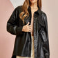 Faux Leather Boyfriend Jacket