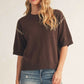 STITCH SEAM BROWN TOP