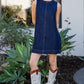 DENIM SLEEVELESS DRESS