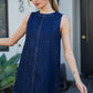 DENIM SLEEVELESS DRESS
