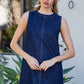 DENIM SLEEVELESS DRESS