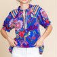 Fiesta Print Button-Up Top