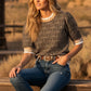 LEOPARD KNIT TOP