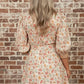 COLLAR FLORAL MINI DRESS