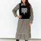 BOOT STITCH BLACK VEST TOP