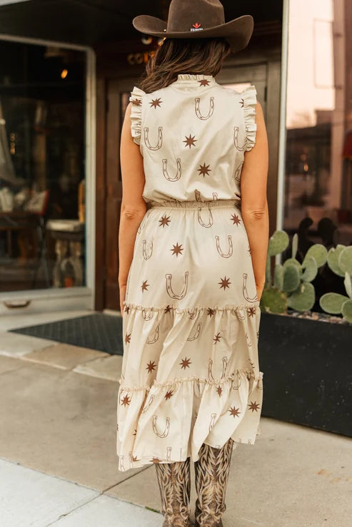 HORSESHOE TAUPE DRES