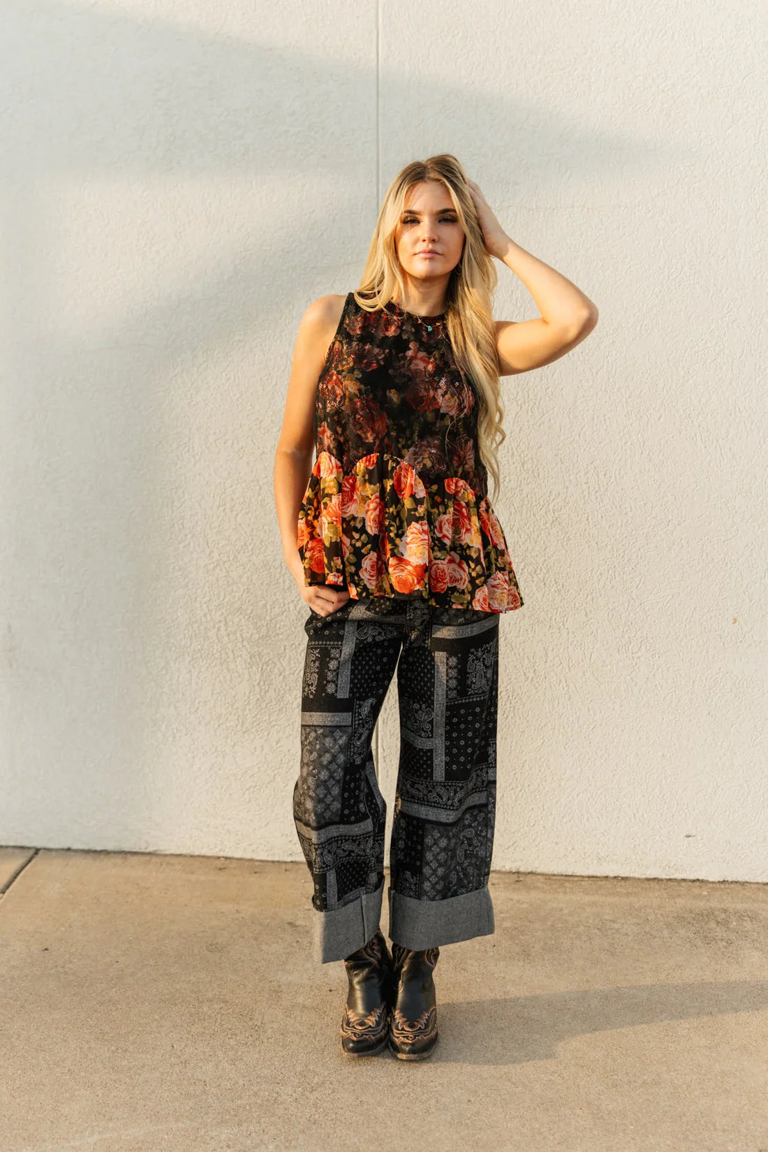 PAISLEY CUFF JEAN