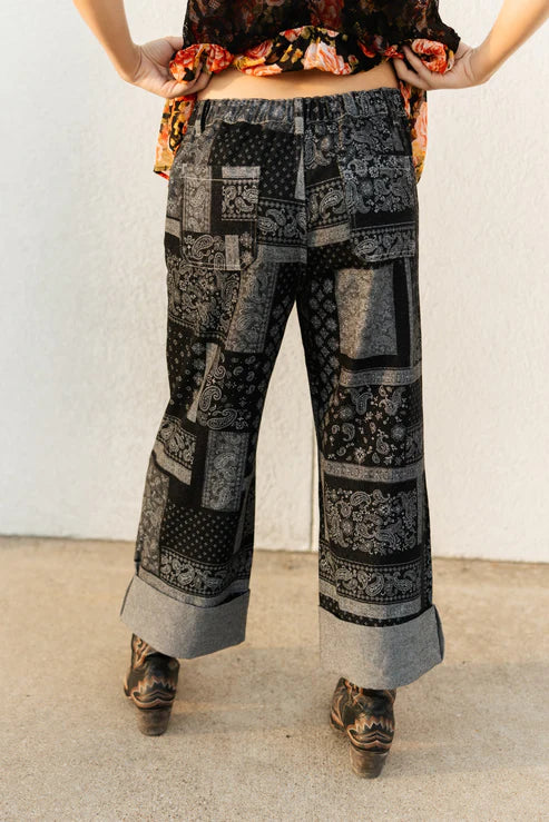 PAISLEY CUFF JEAN