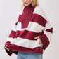 VARSITY DAYS ZIP UP BURGUNDY/WHITE