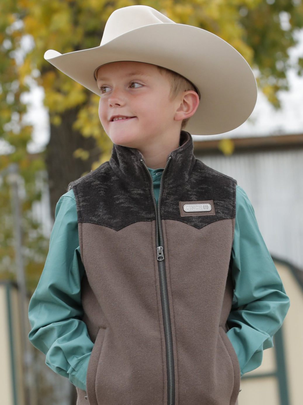 CINCH BOY WOOLY AZTEC VEST