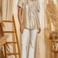 Shimmer Emb. Tassel Champagne Top